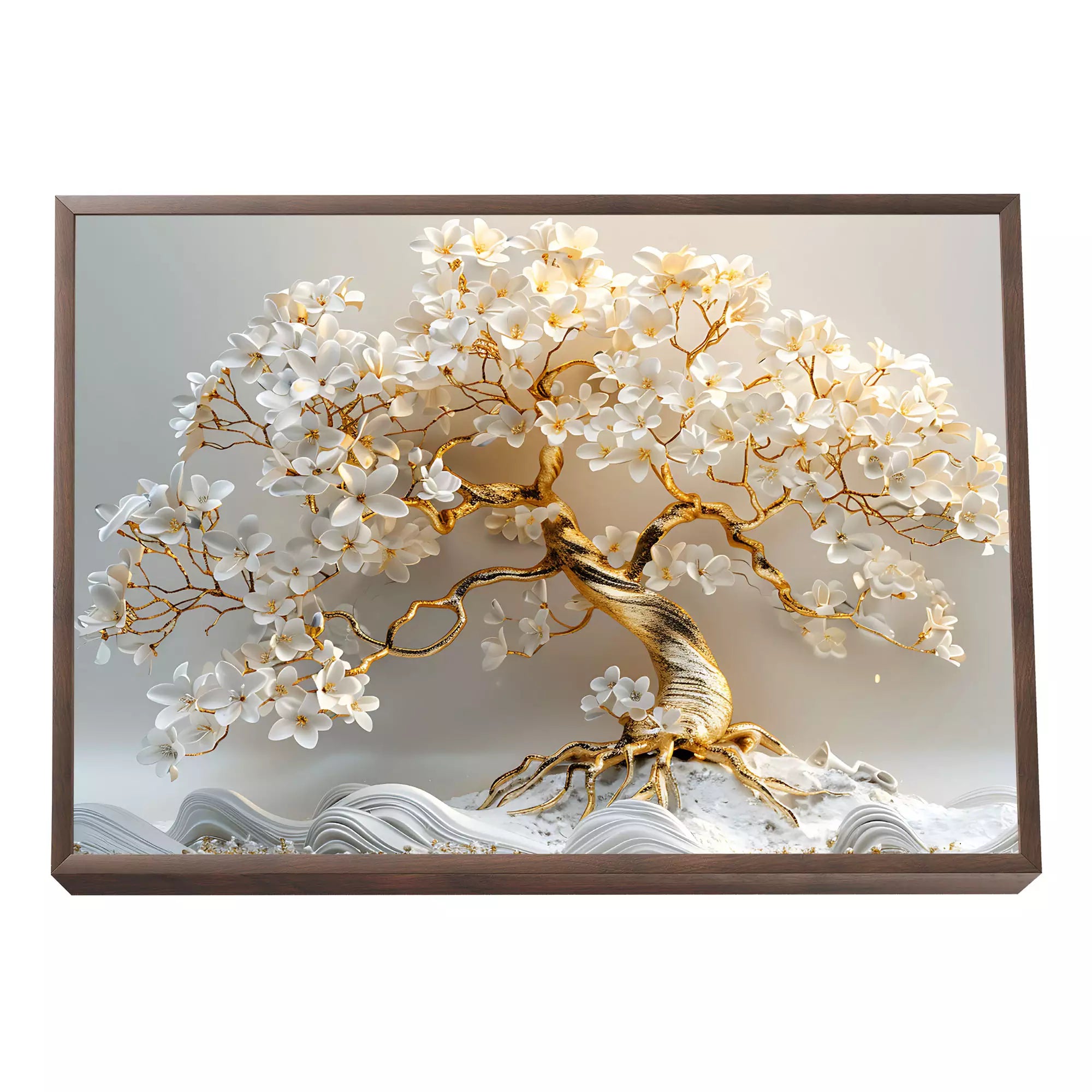 Decorative Tree of Life Painting in Gold - Art that Inspires
