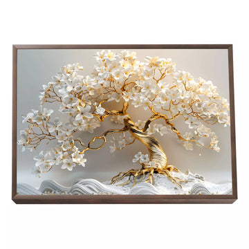 Decorative Tree of Life Painting in Gold - Art that Inspires
