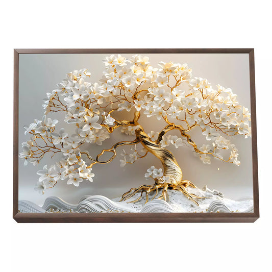 Decorative Tree of Life Painting in Gold - Art that Inspires